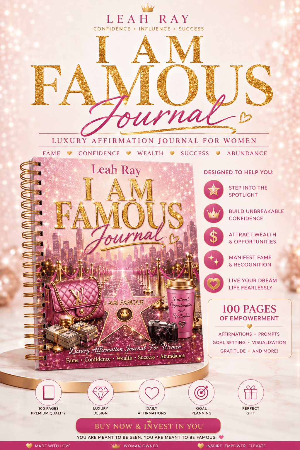 I Am Famous Journal ✨️✨️✨️